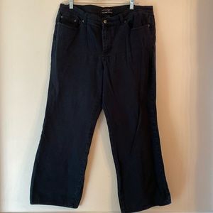 New York and Company Black Jeans wide leg 18P